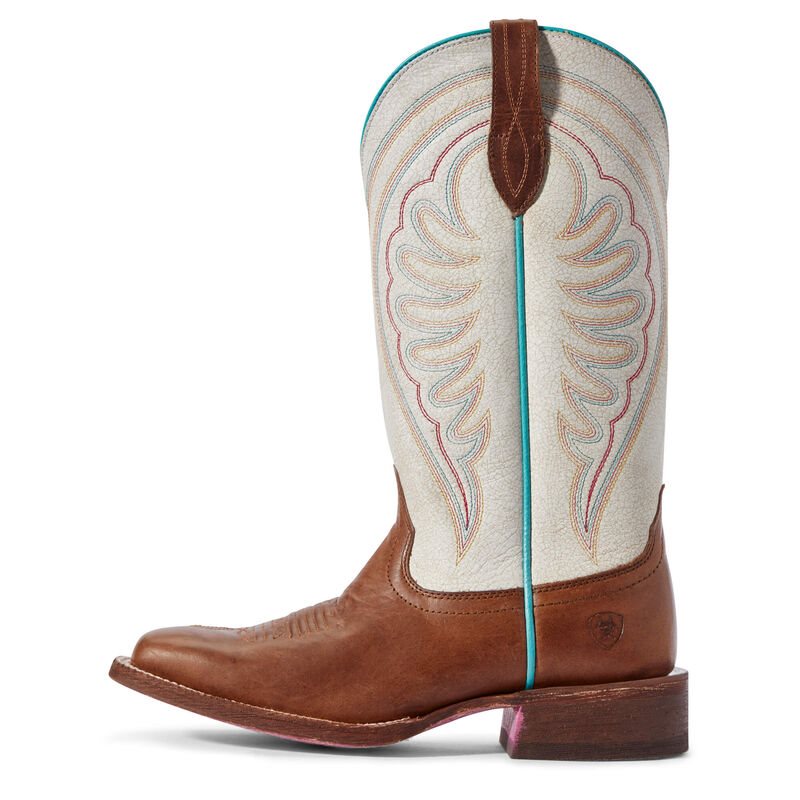 Ariat Circuit Shiloh - Western Laarzen Bruin / Wit Dames - 23600-084